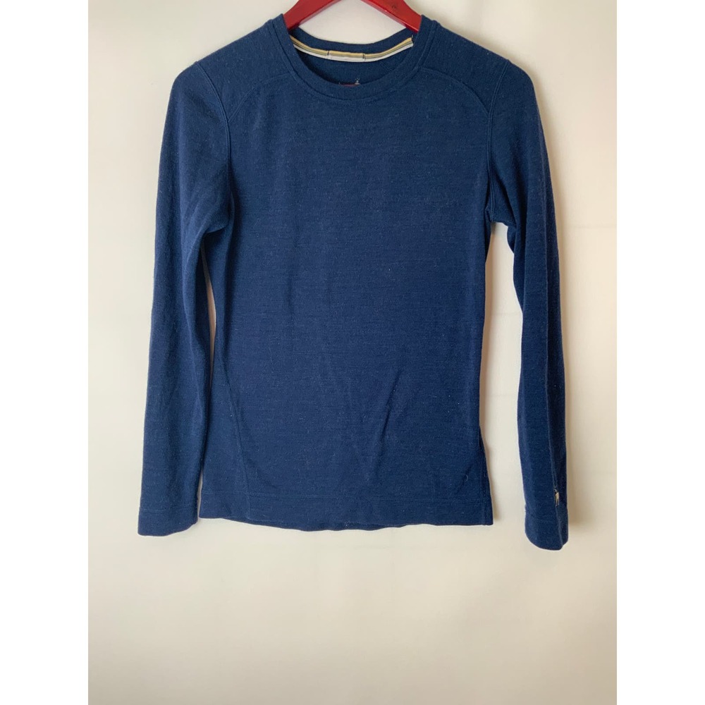Smartwool Long Sleep Top Pullover M Medium Blue